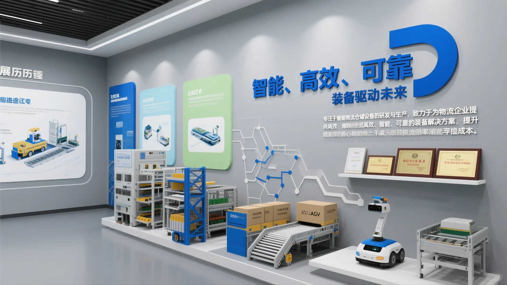 展厅设计案例｜智能物流仓储设备企业