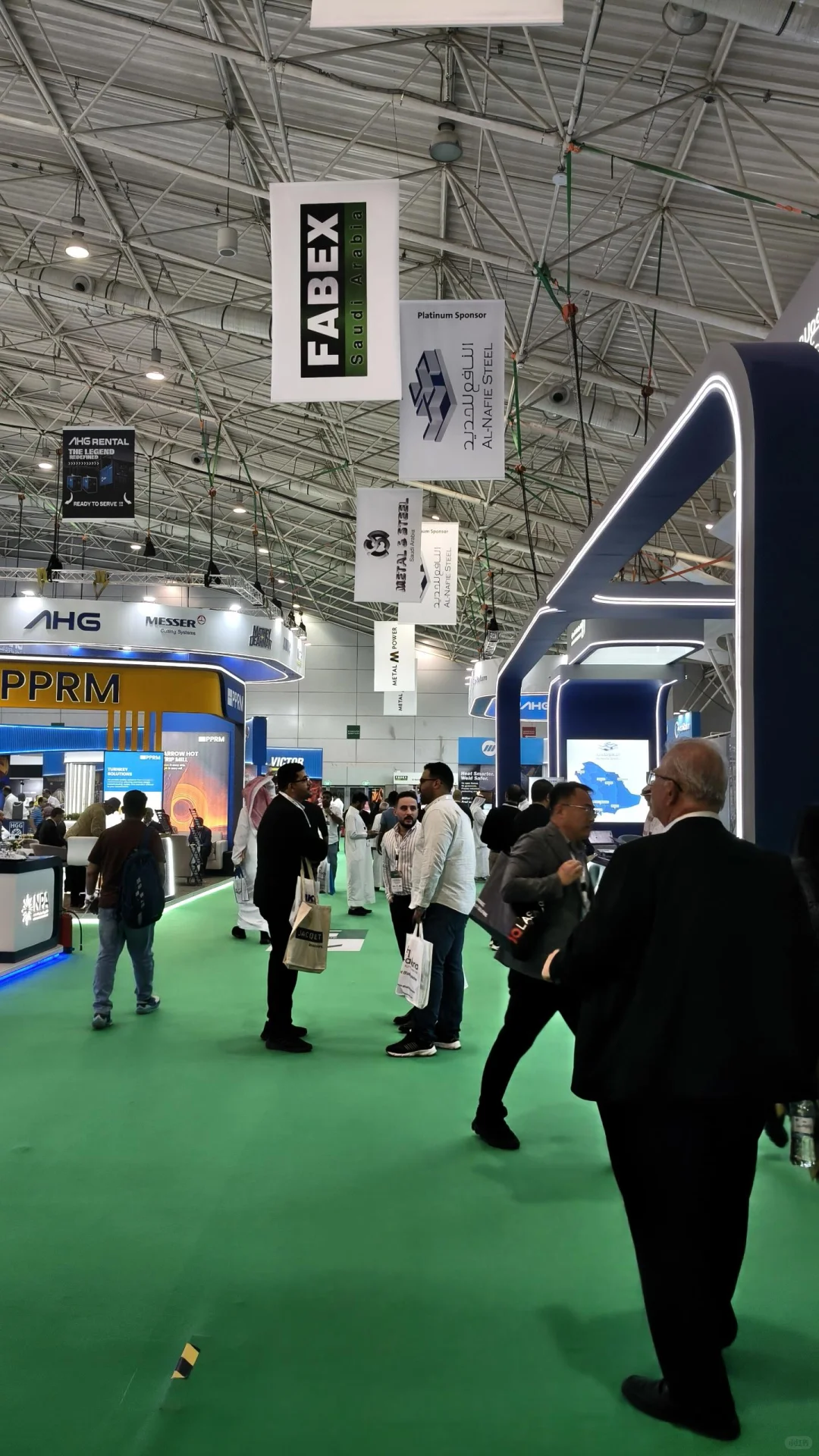 今天是沙特Fabex最后一天，现场依然火爆