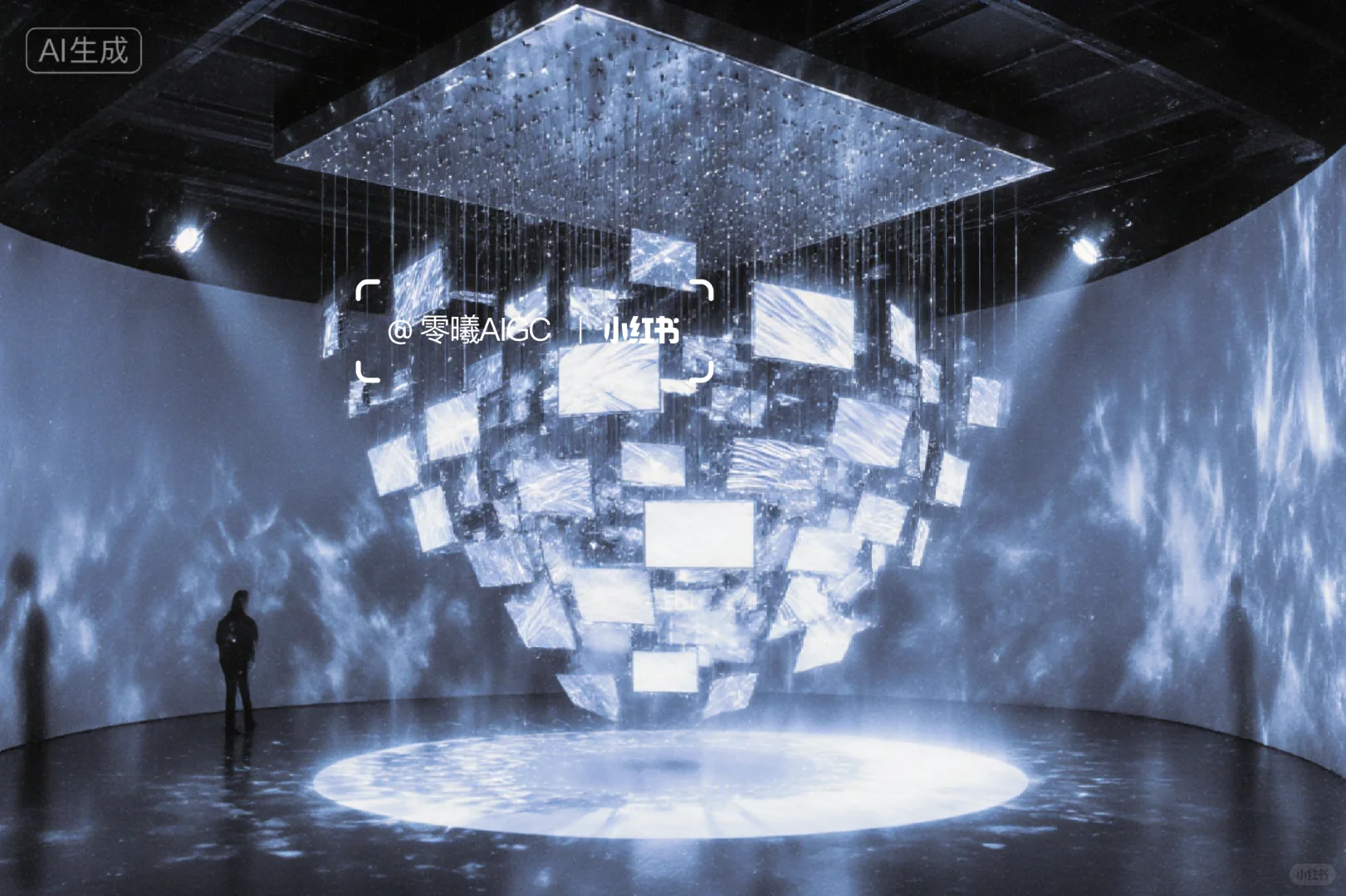 数字艺术Led屏矩阵光影剧场展厅概念