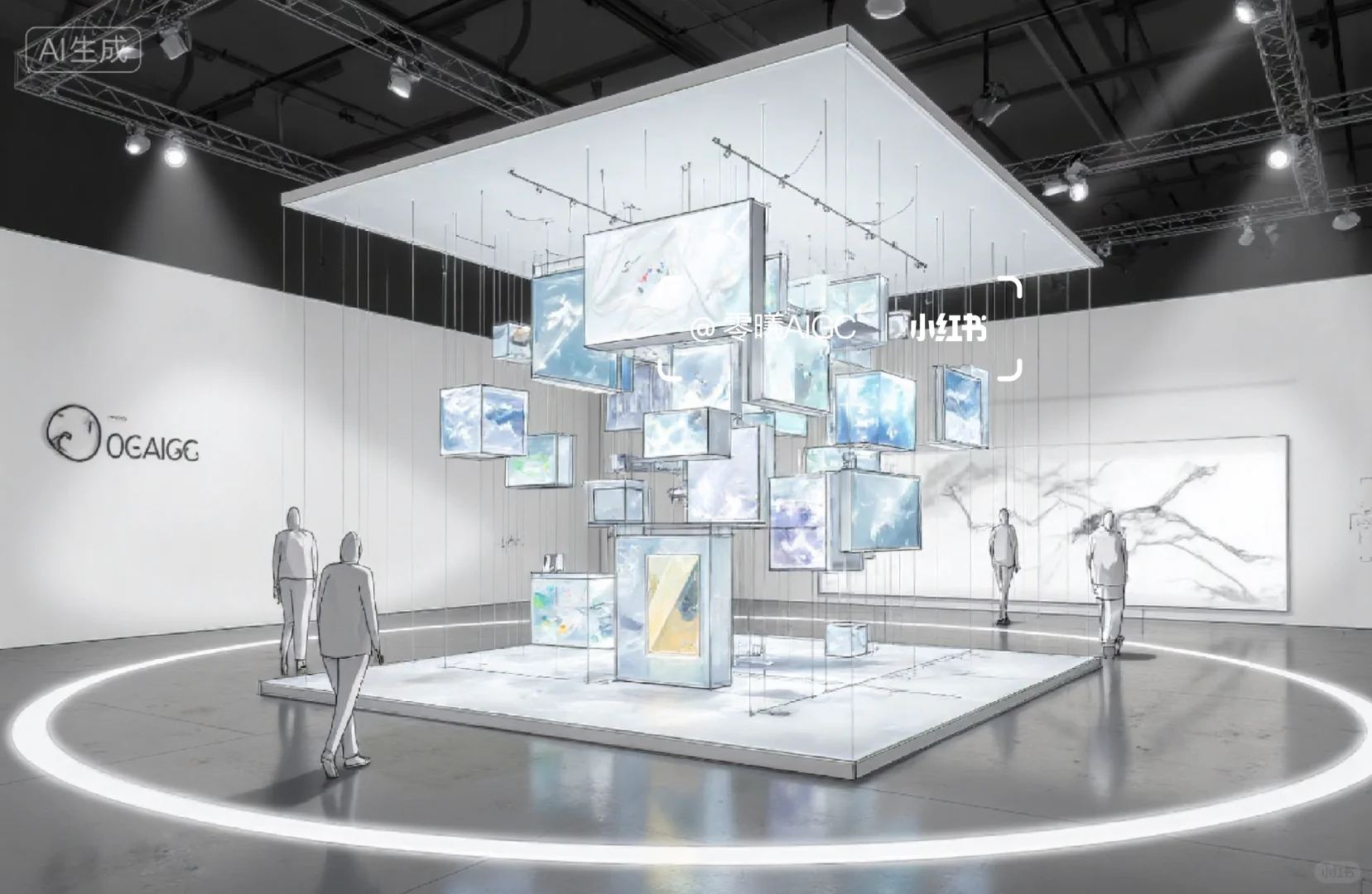 数字艺术Led屏矩阵光影剧场展厅概念