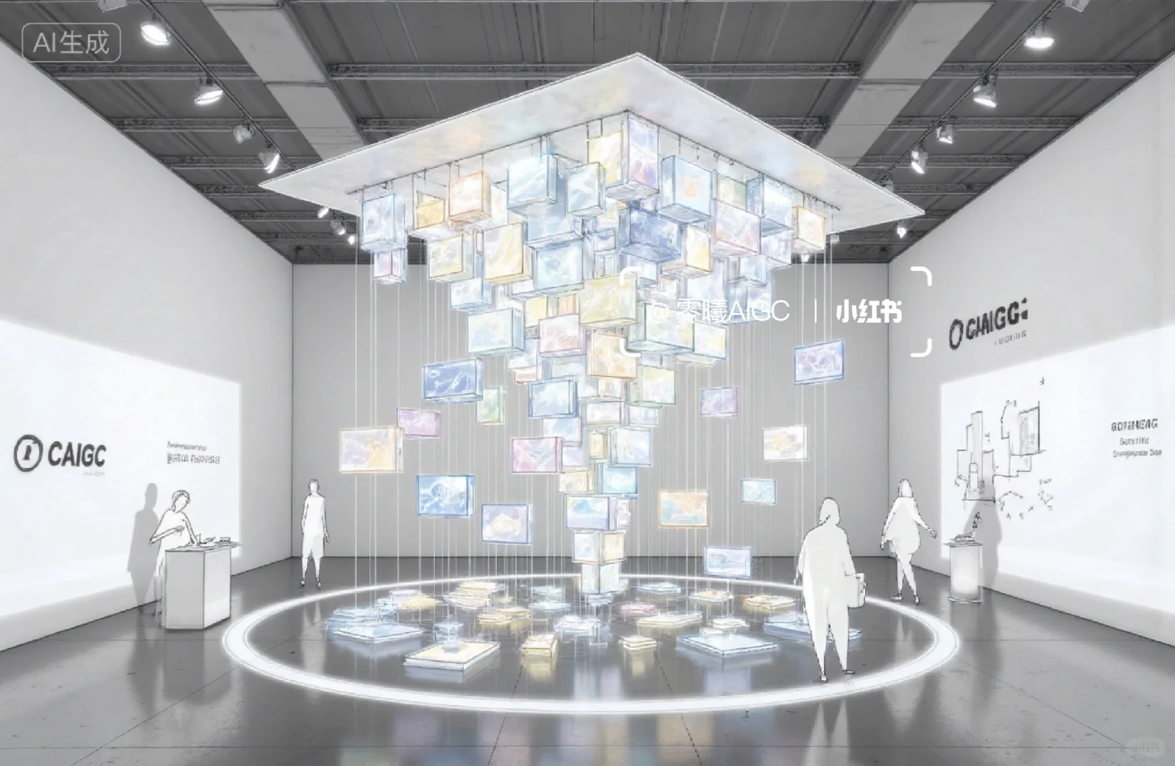 数字艺术Led屏矩阵光影剧场展厅概念