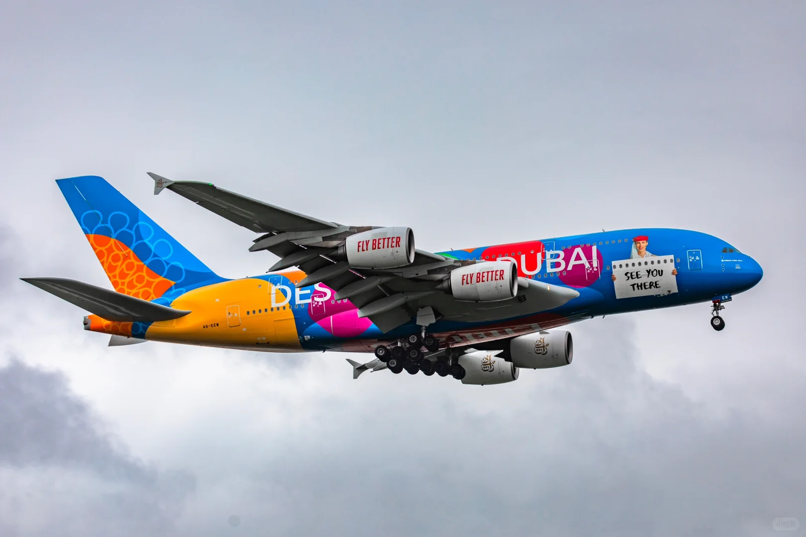 阿联酋航空迪拜世博会涂装380