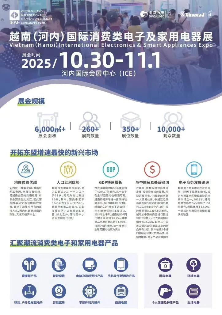 越南最大家电电子展/家电展/消费类电子展