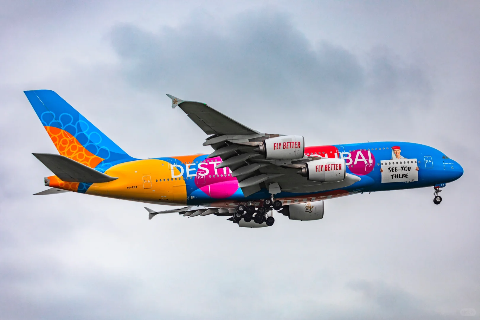 阿联酋航空迪拜世博会涂装380