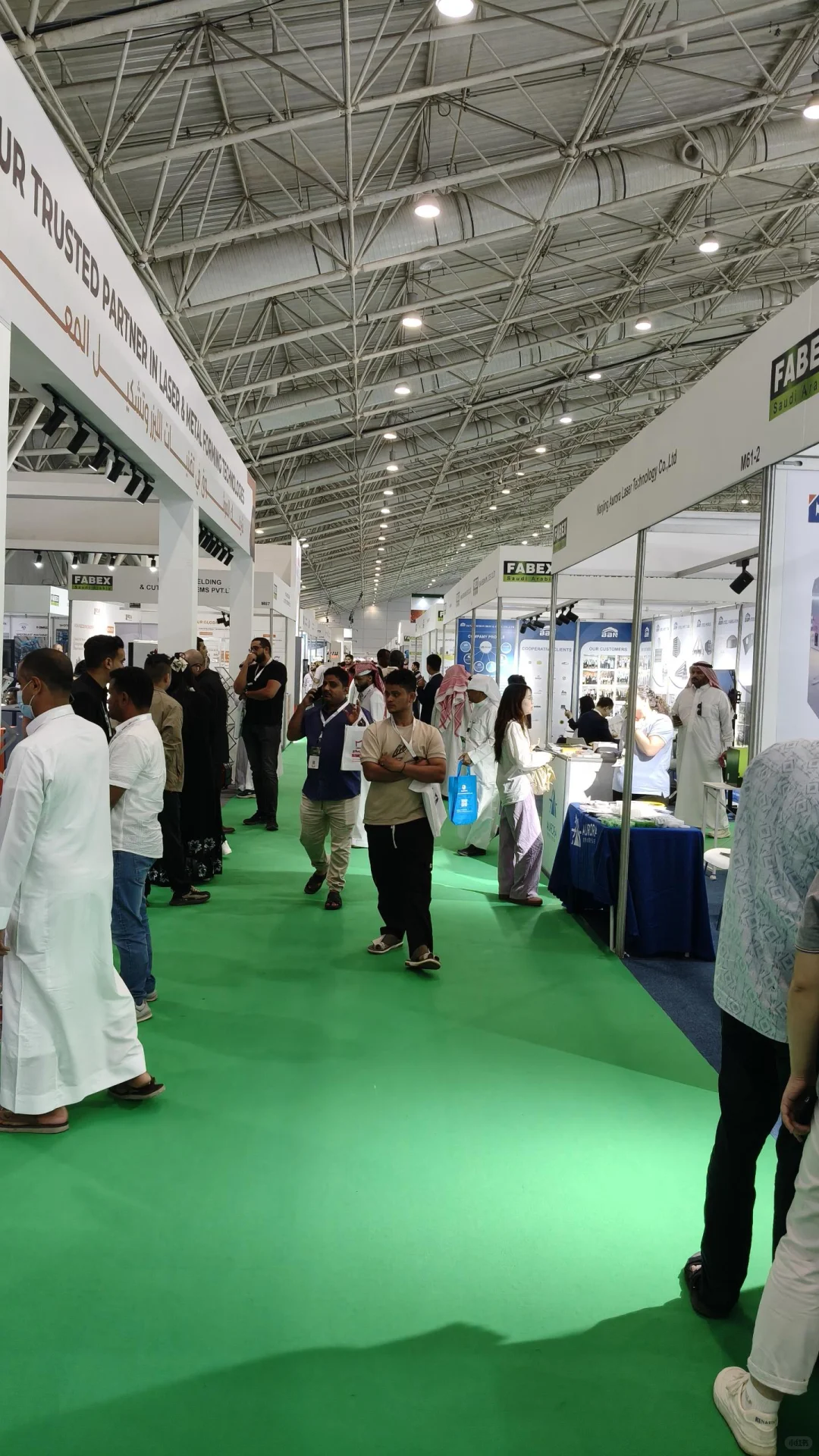 今天是沙特Fabex最后一天，现场依然火爆