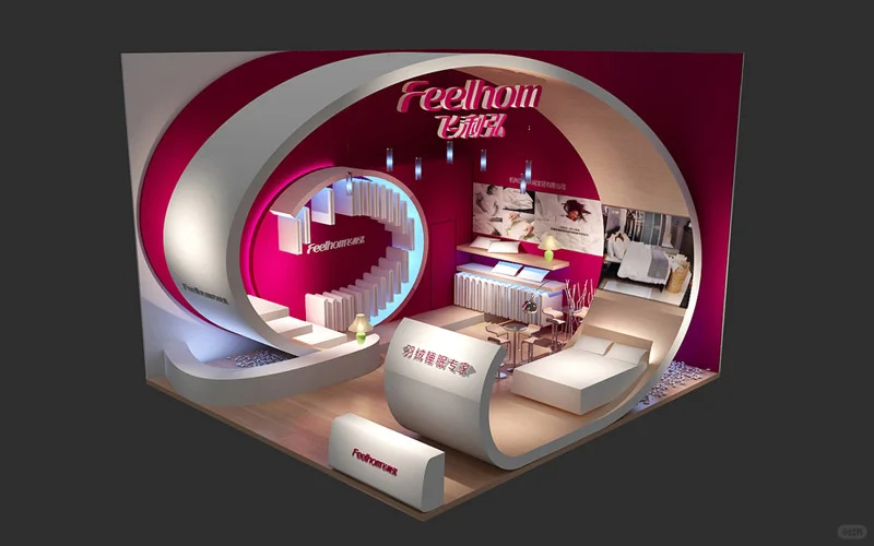 小型展台效果也可以不平庸，广交会展台设计