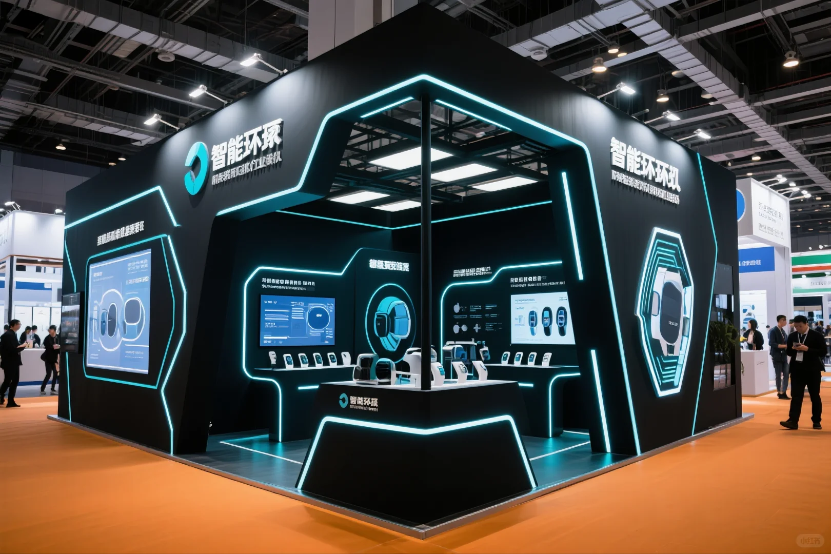 041｜AI-100套展台案例｜智能穿戴设备行业