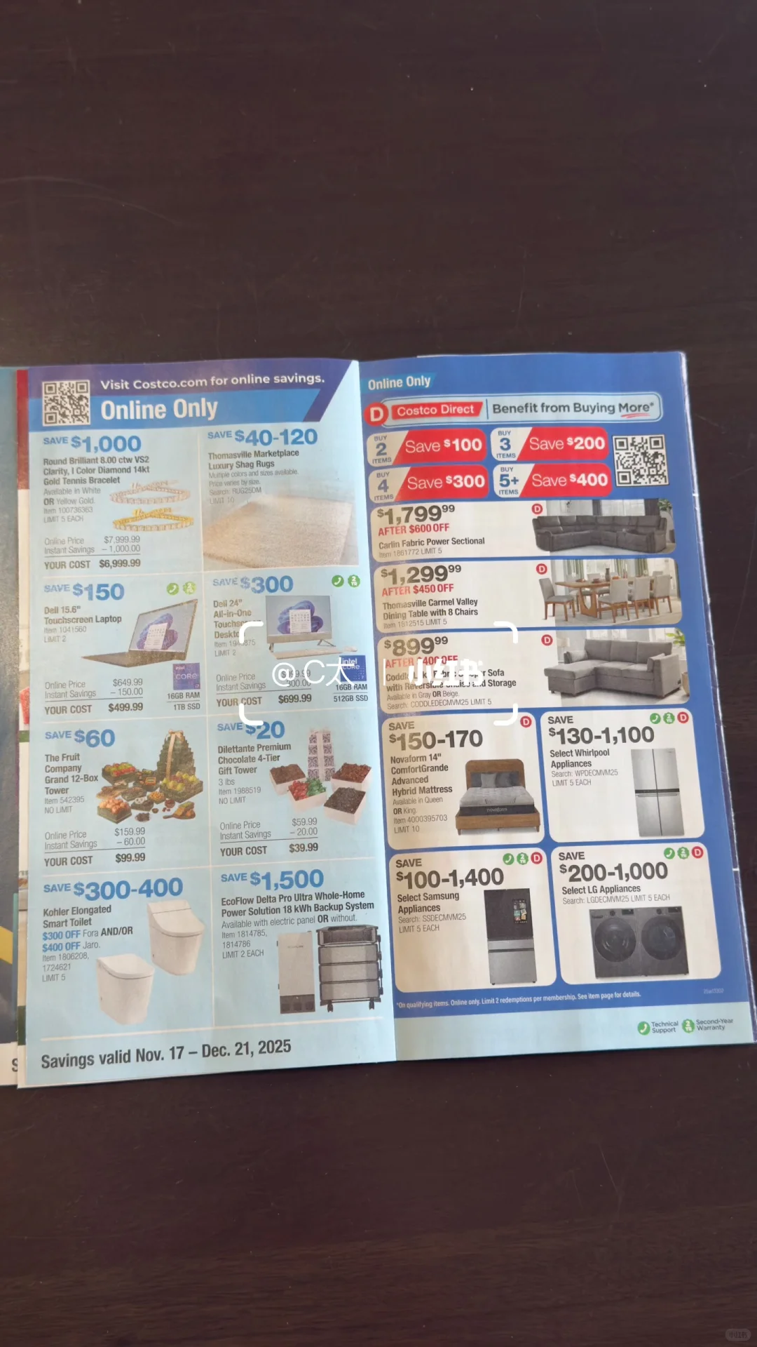 北美costco打折｜11/17-12/21-2025