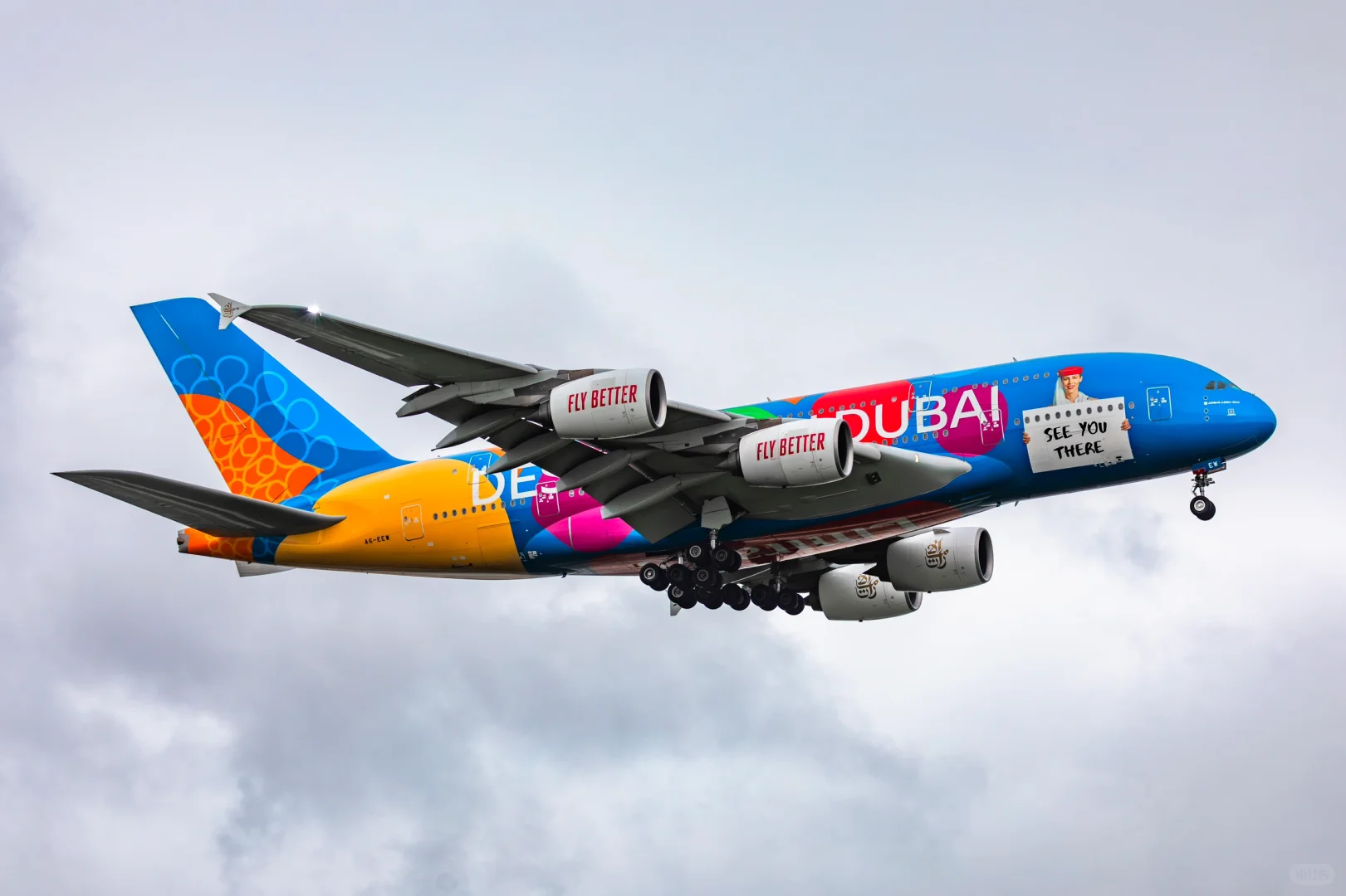 阿联酋航空迪拜世博会涂装380