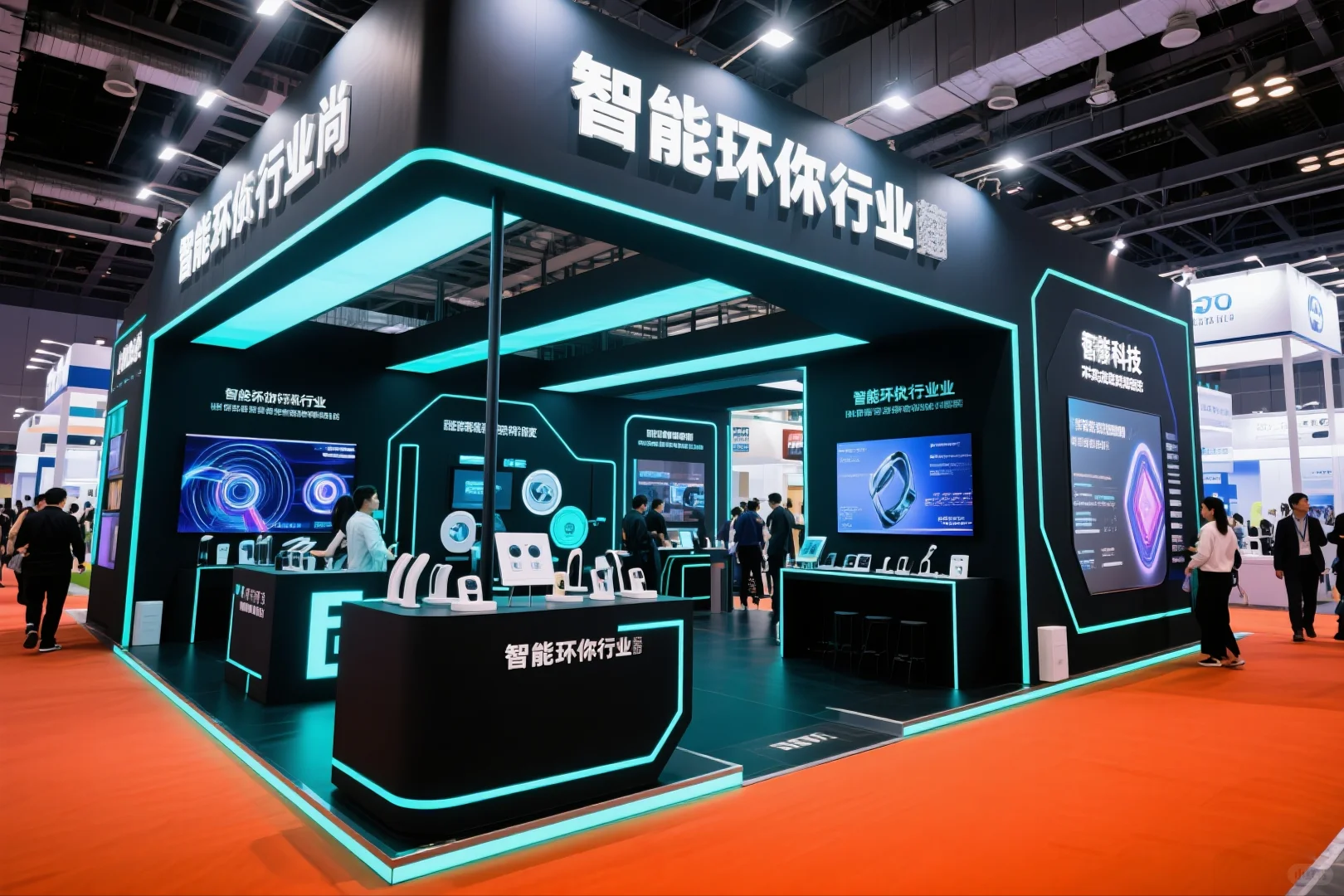 041｜AI-100套展台案例｜智能穿戴设备行业