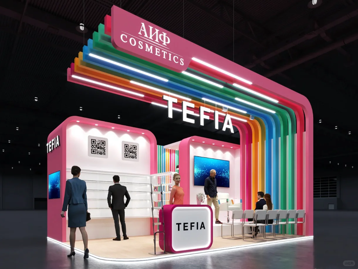 ?国际大展展台设计～～～?糖果色?