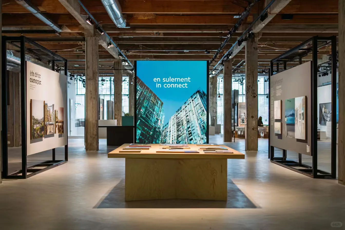 工业风艺术展览空间