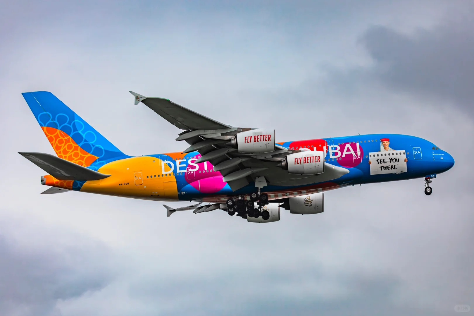 阿联酋航空迪拜世博会涂装380