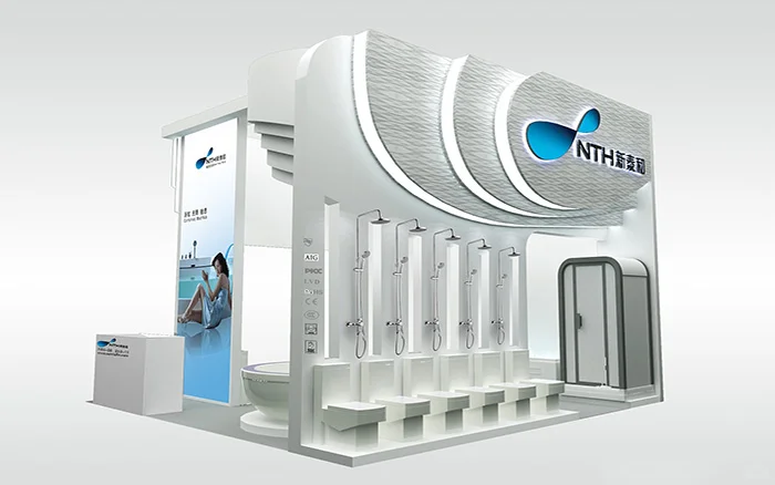 小型展台效果也可以不平庸，广交会展台设计