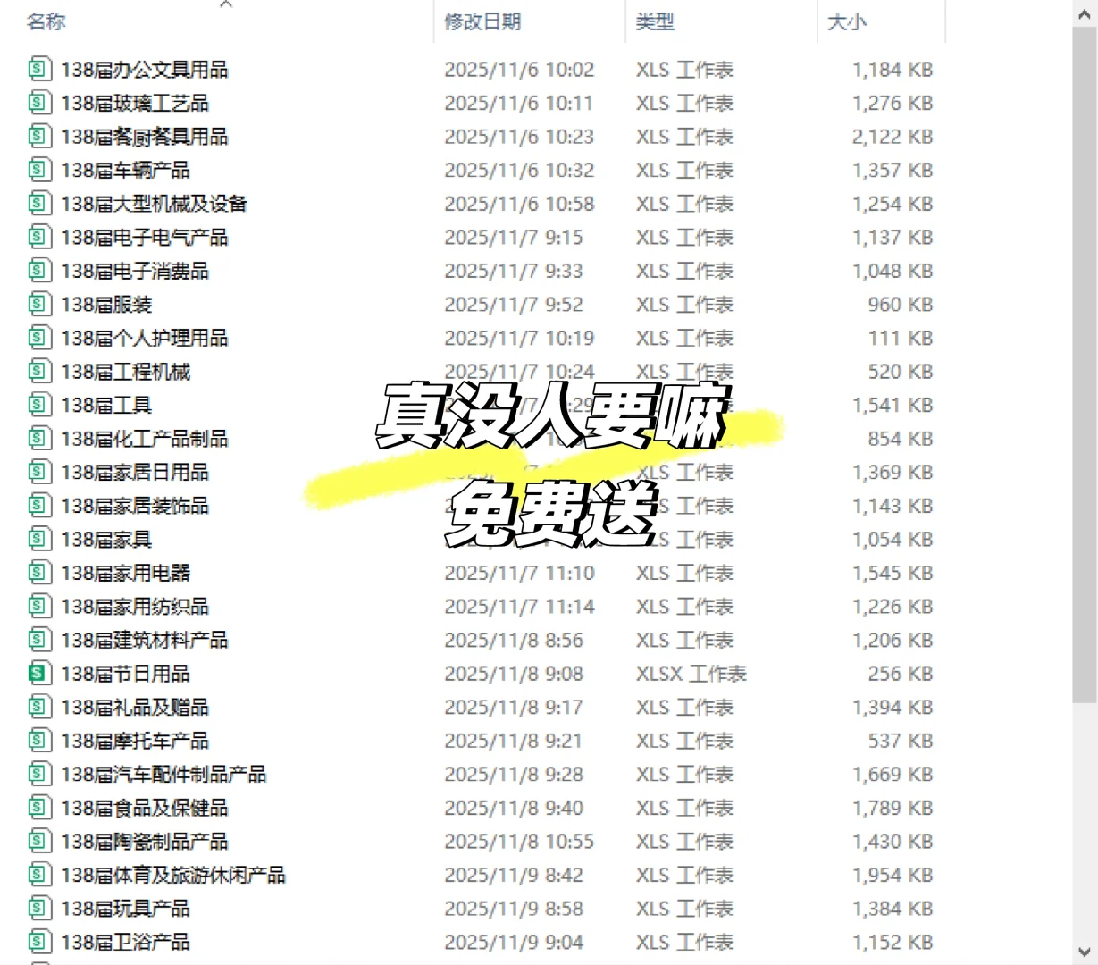 广交会采购商名录白给了