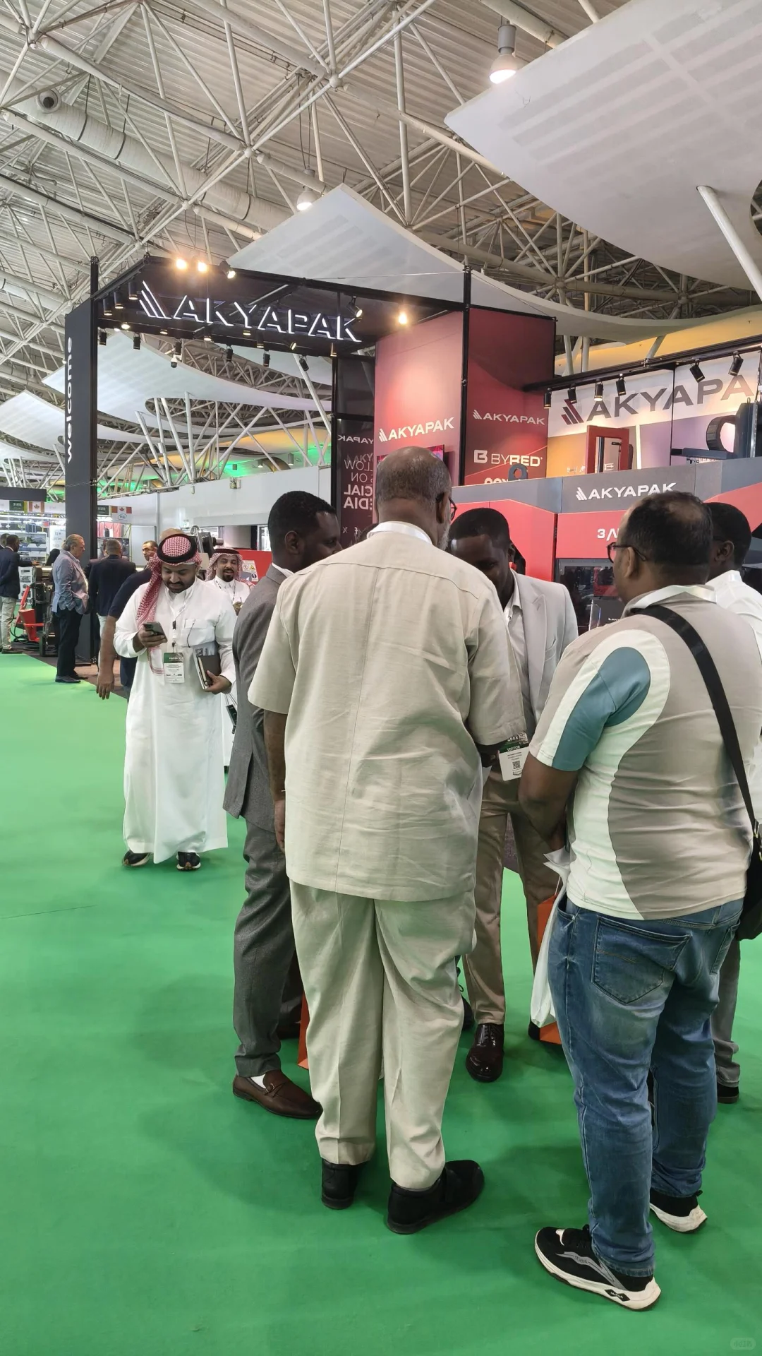 今天是沙特Fabex最后一天，现场依然火爆