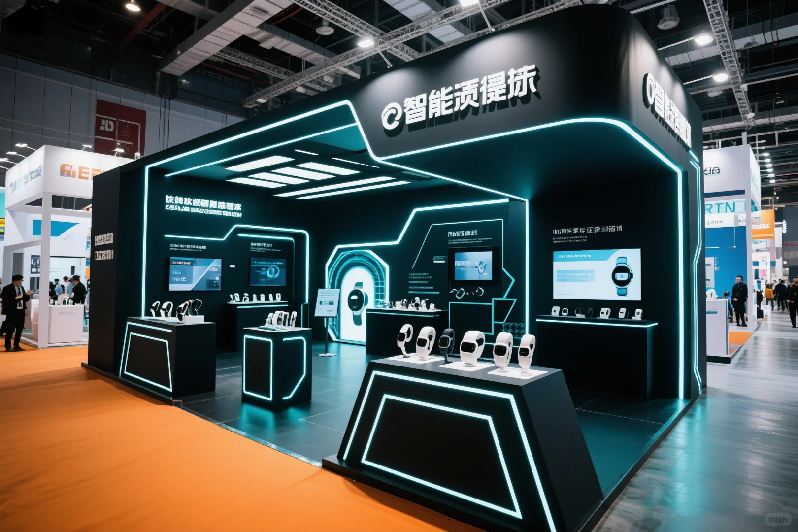 041｜AI-100套展台案例｜智能穿戴设备行业