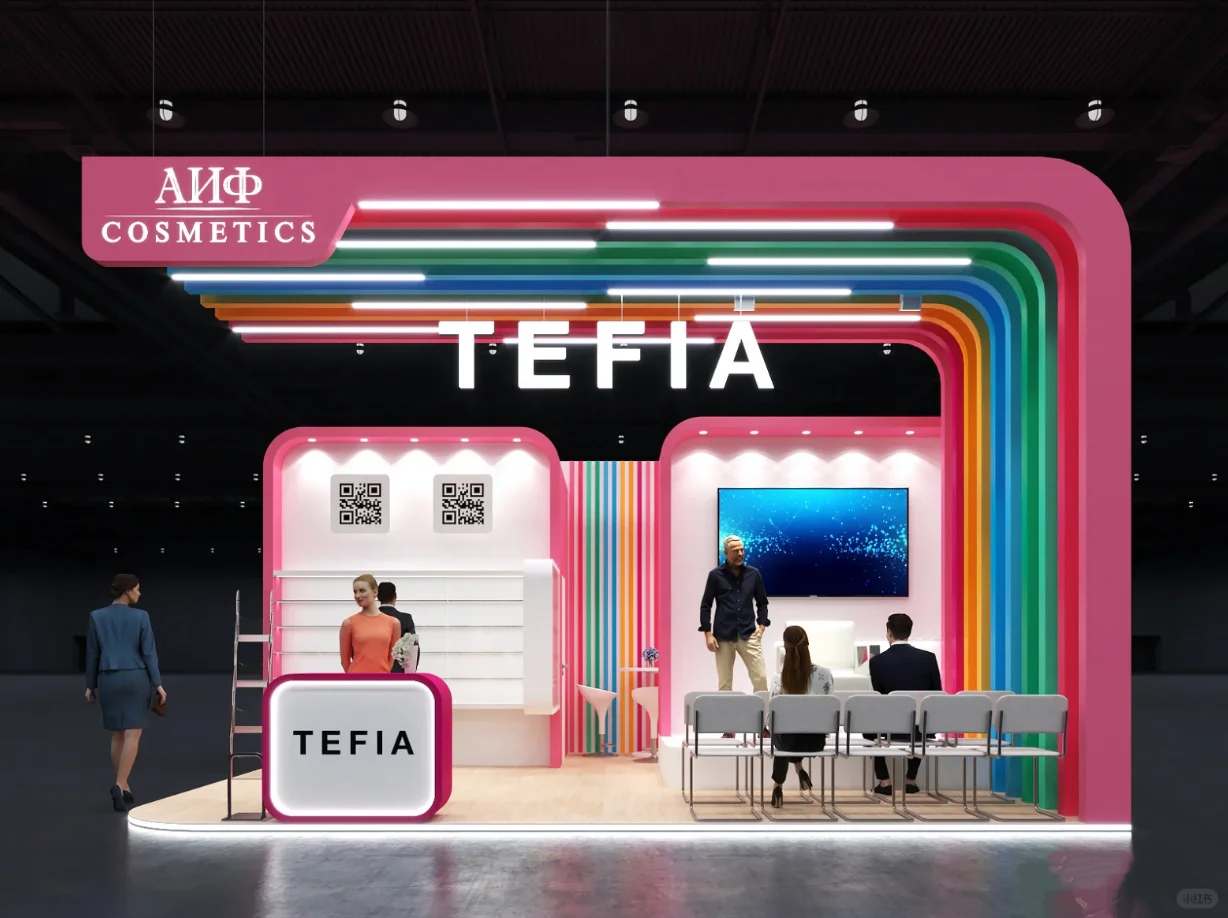 ?国际大展展台设计～～～?糖果色?