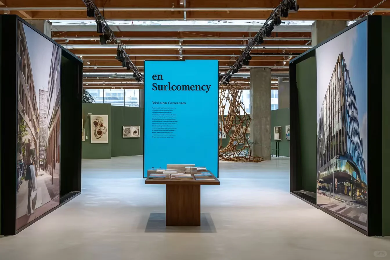 工业风与建筑艺术交融的展厅