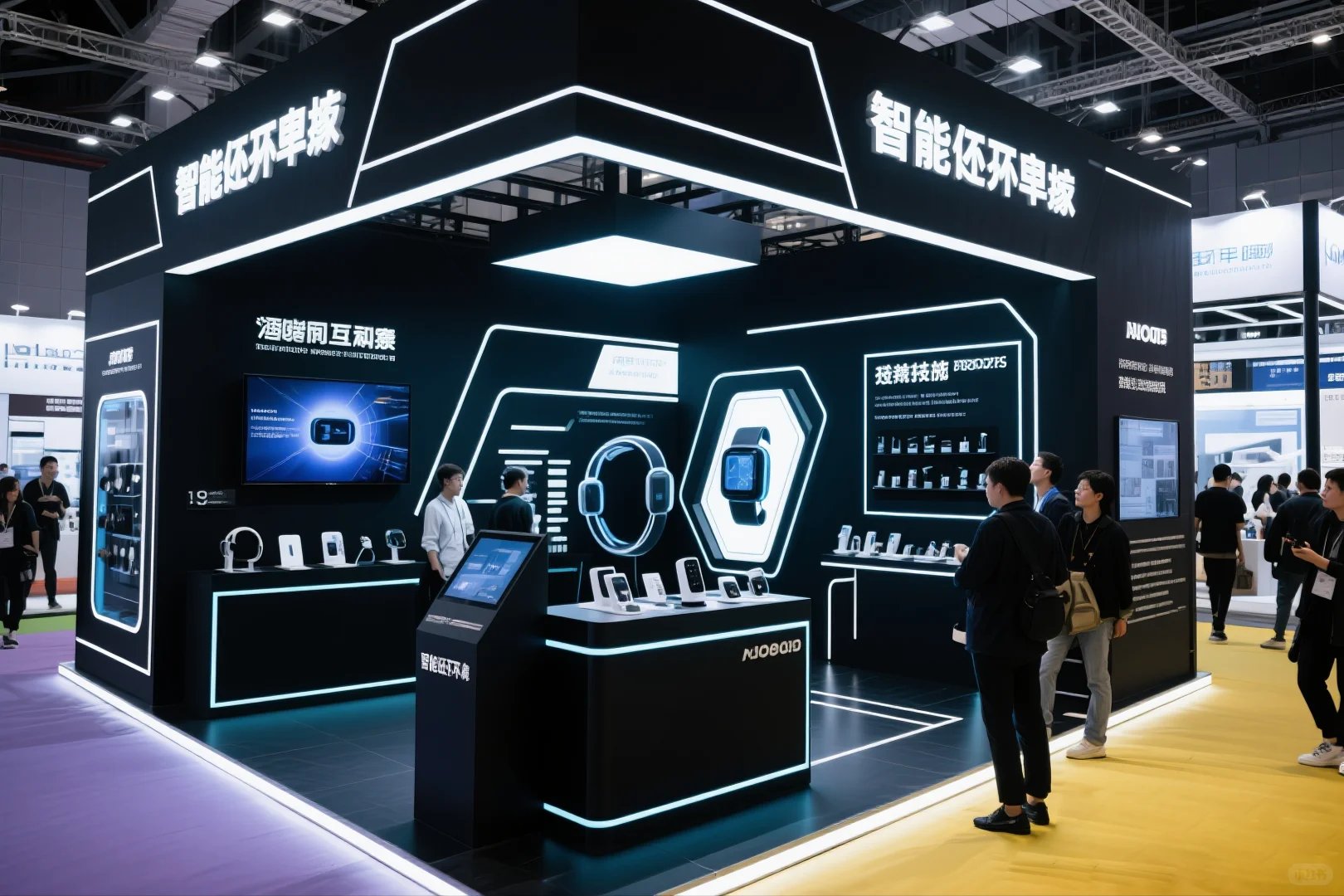 041｜AI-100套展台案例｜智能穿戴设备行业