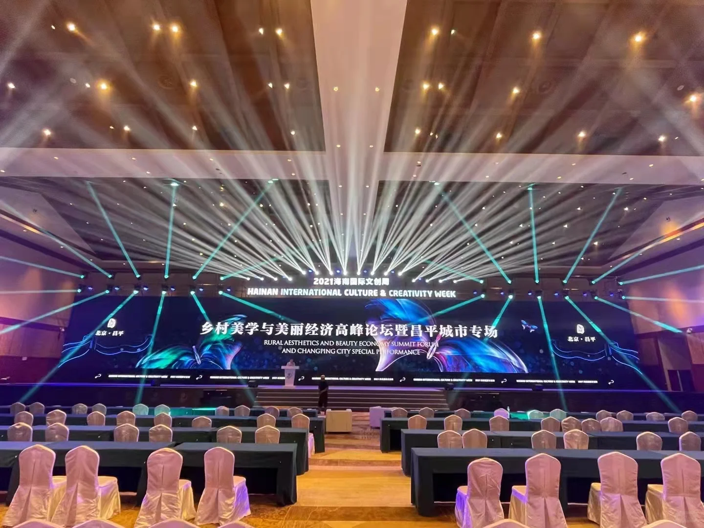 三亚灯光音响设备舞台搭建桁架搭建屏幕租赁