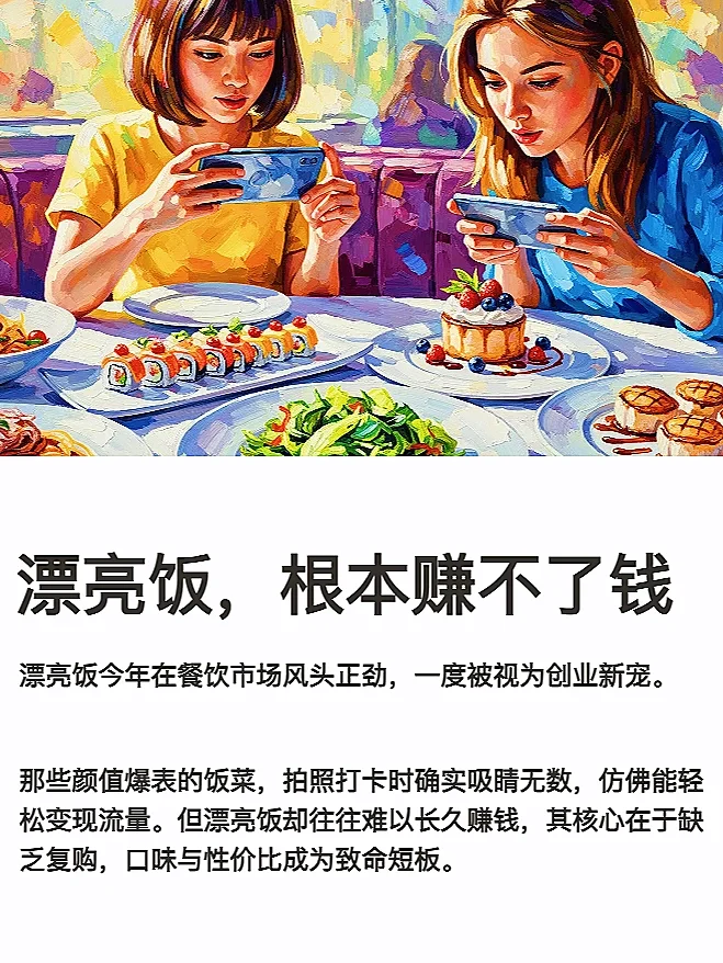 漂亮饭，真赚不了钱