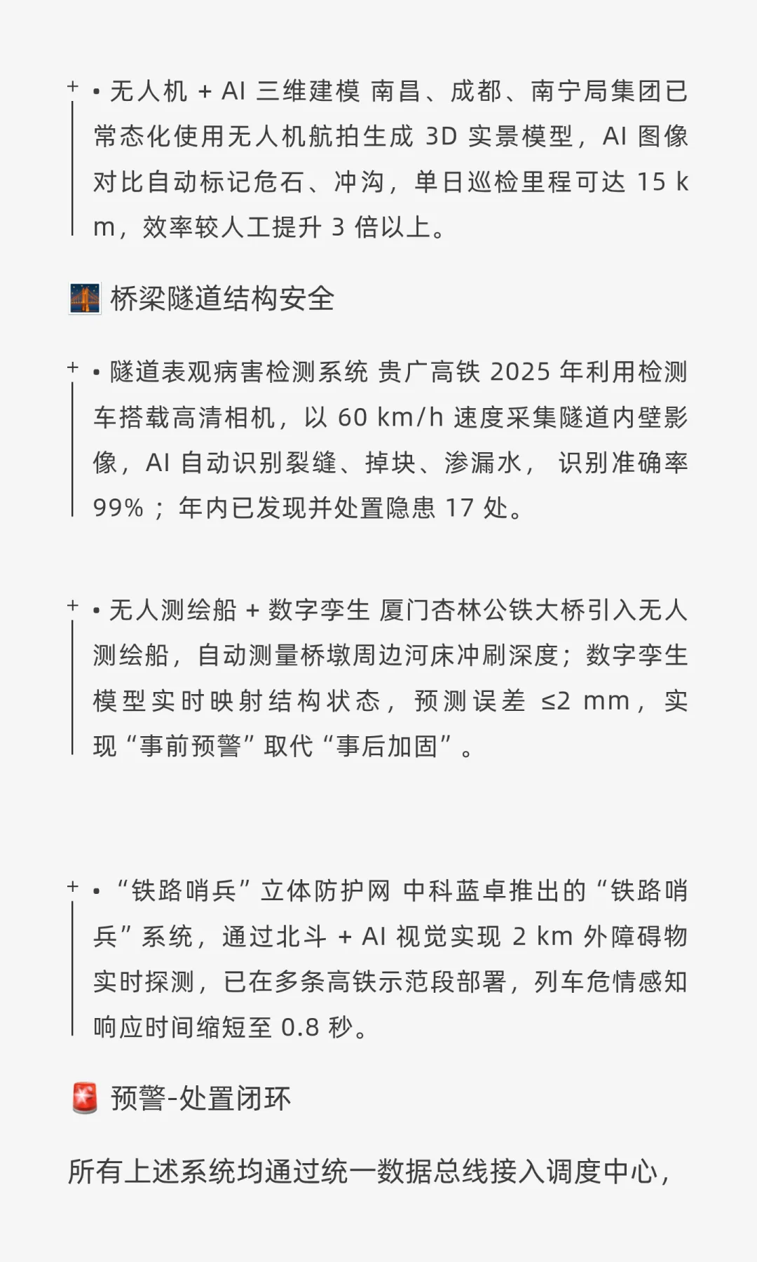 2024-2025年AI在铁路行业的最新应用案例与