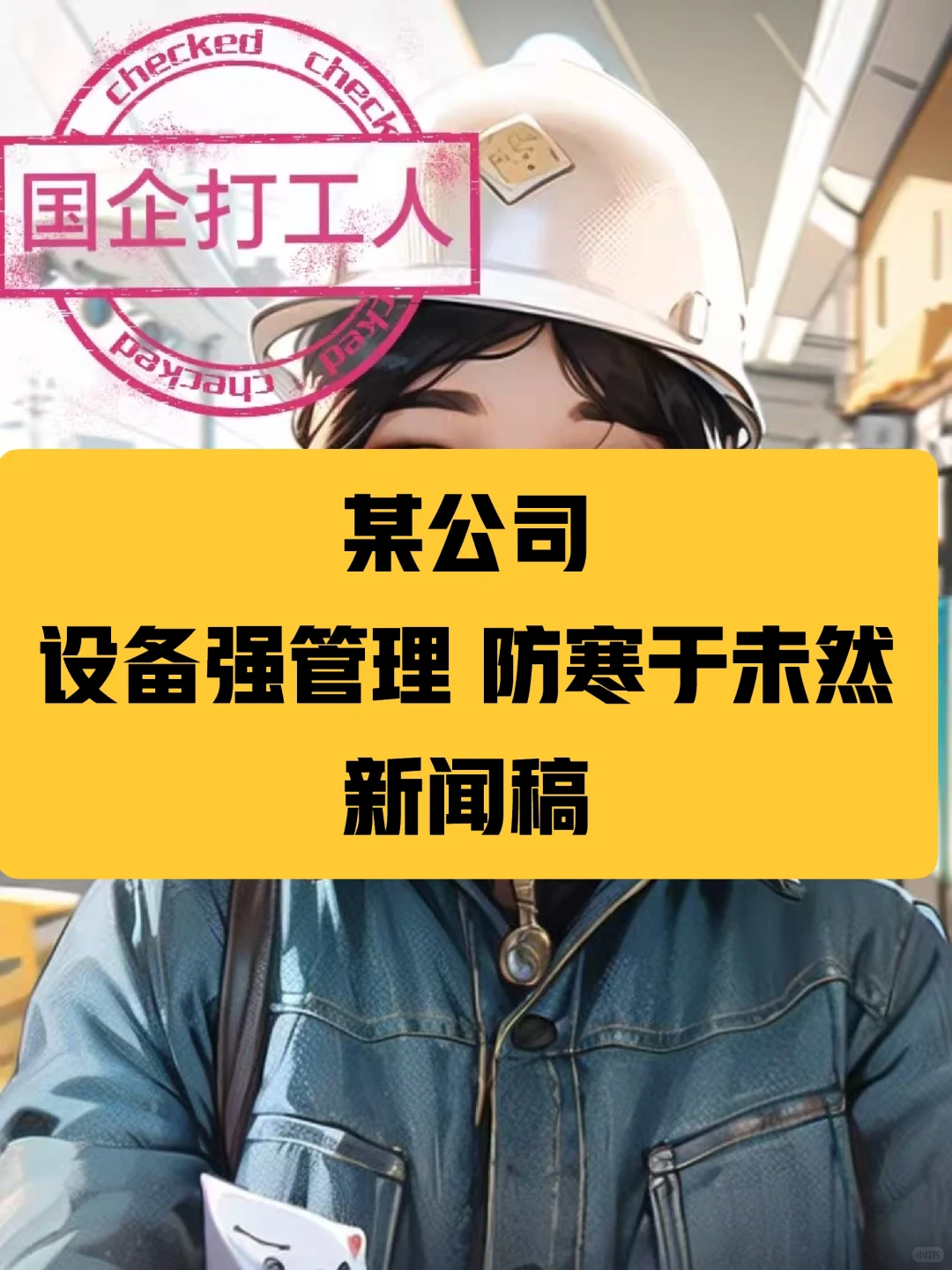 国企宣传｜新闻稿｜A公司冬季设备管理