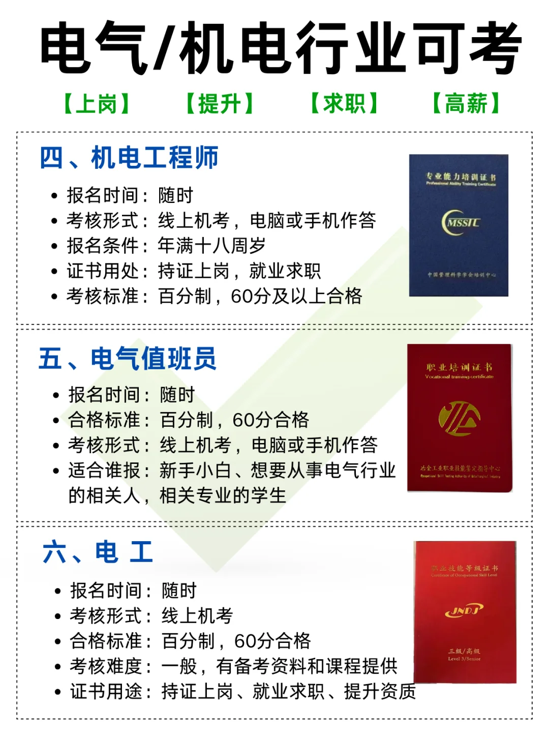 月入过W‼️电气/机电行业值得考的6个证❗