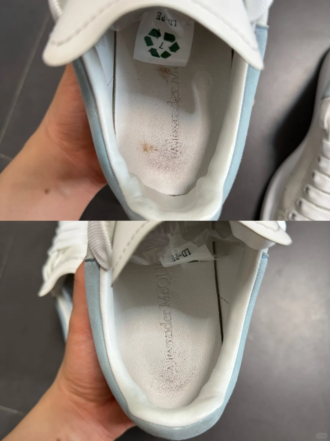 麦昆小白鞋 白蓝尾 699? 正品