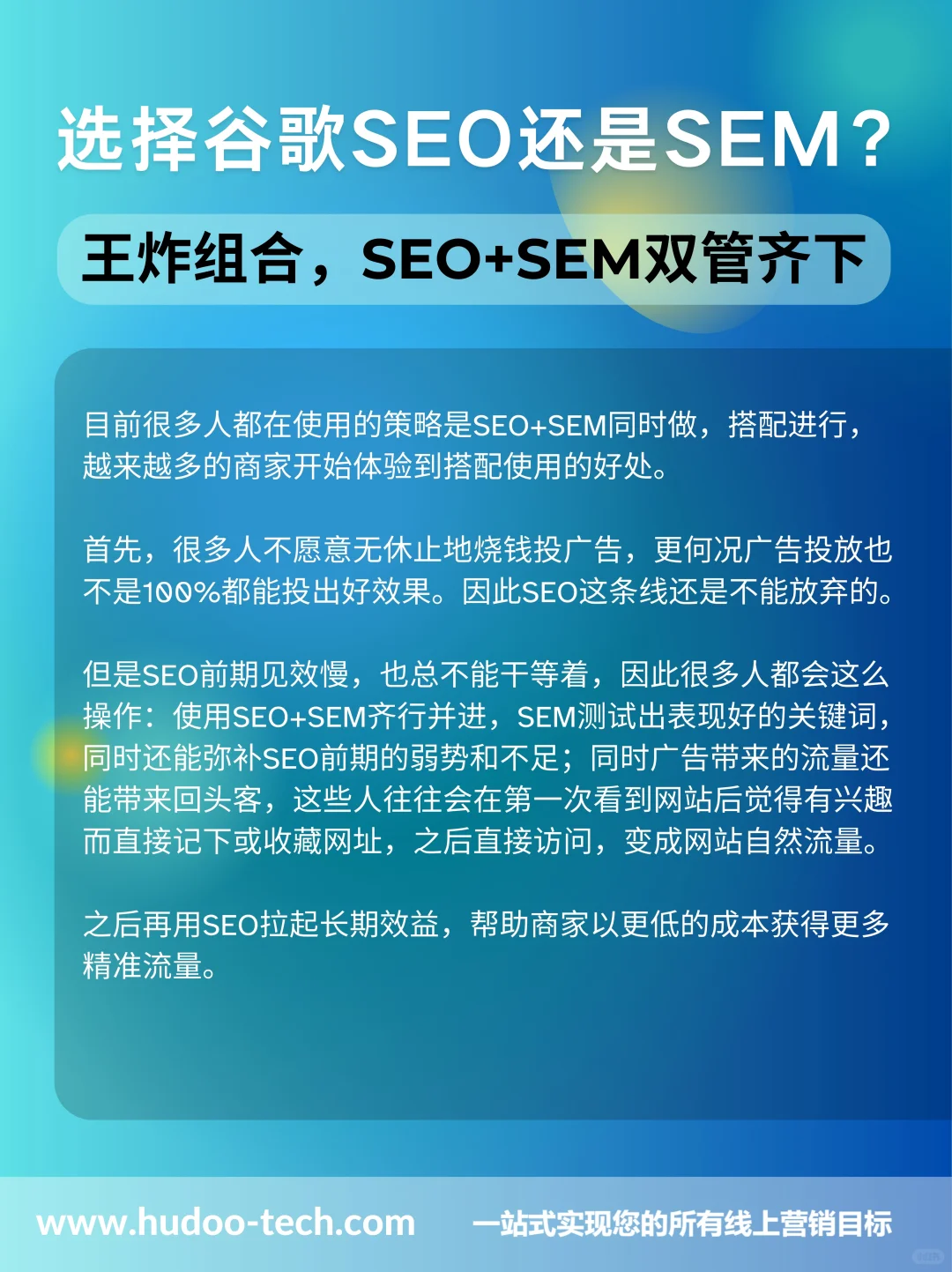 做B2B外贸推广,选SEO还是SEM?