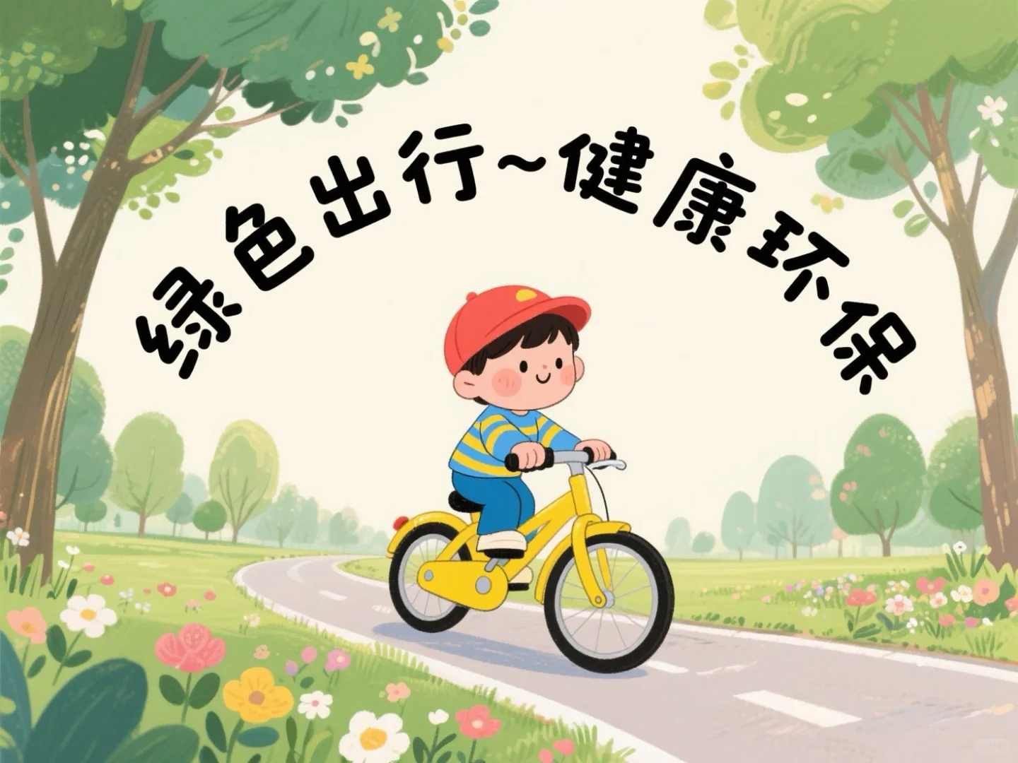 绿色出行一小步，生态环保一大步