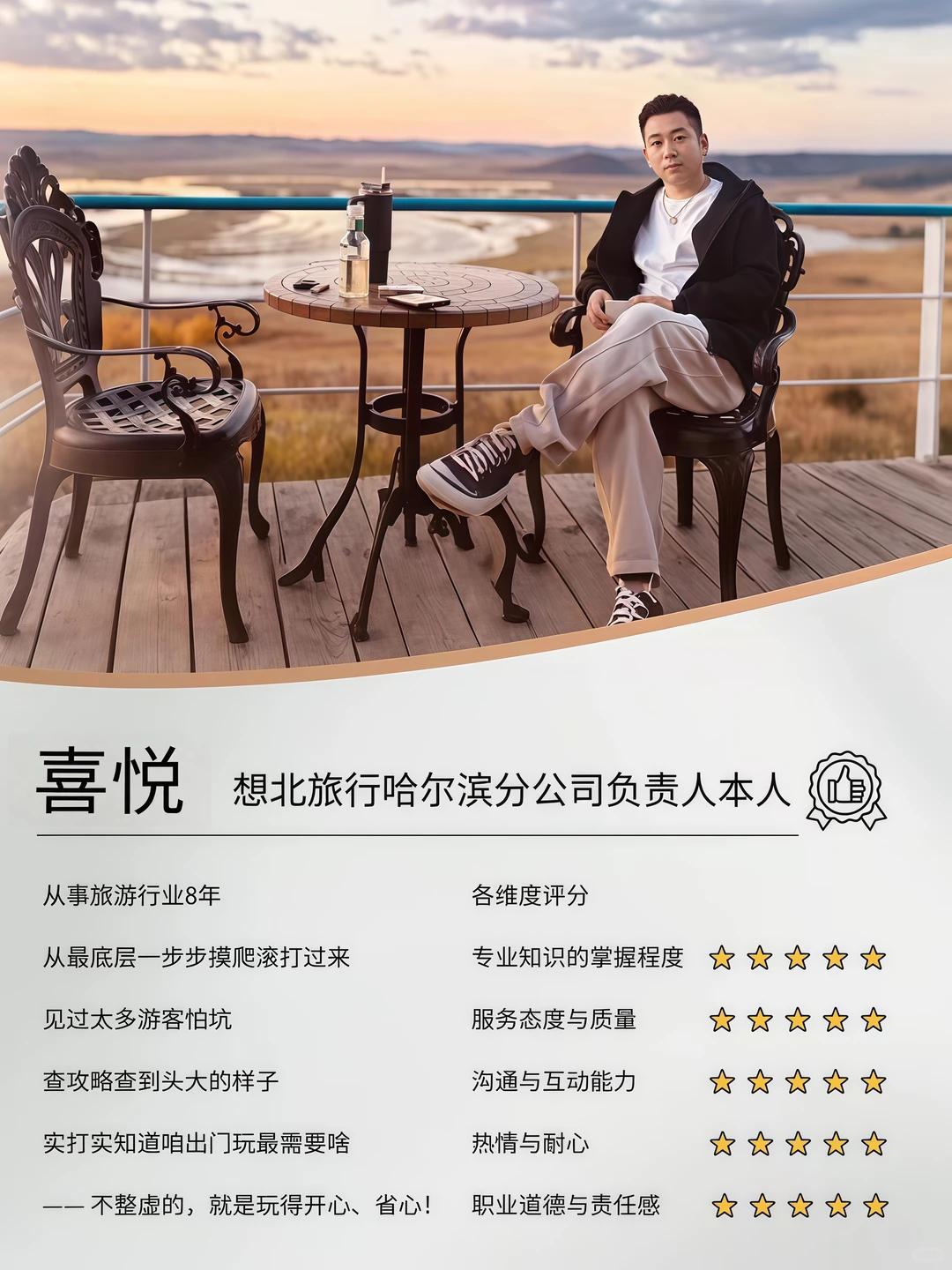 想北包车旅行哈尔滨分社负责人