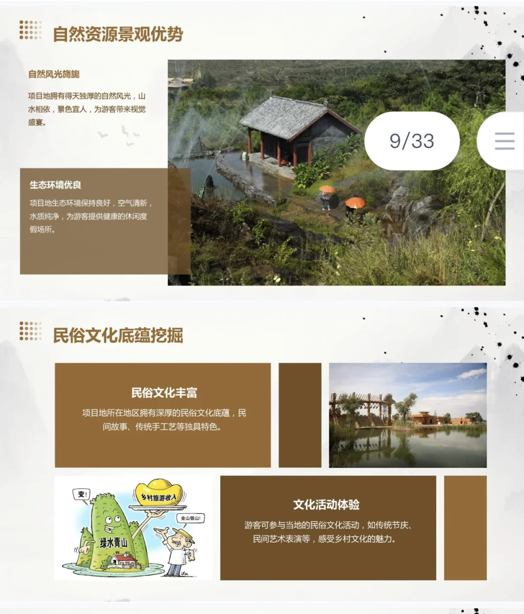 乡村旅游项目计划书完整版，PPT➕Word