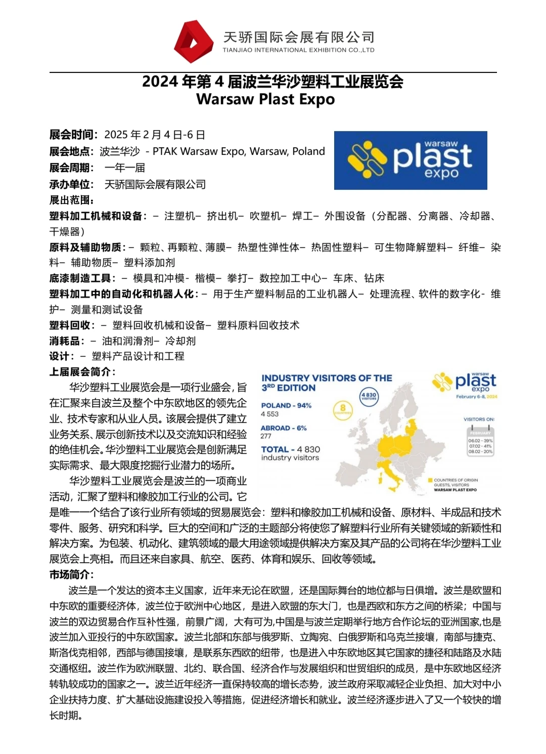 2025年波兰华沙塑料 包装 印刷展