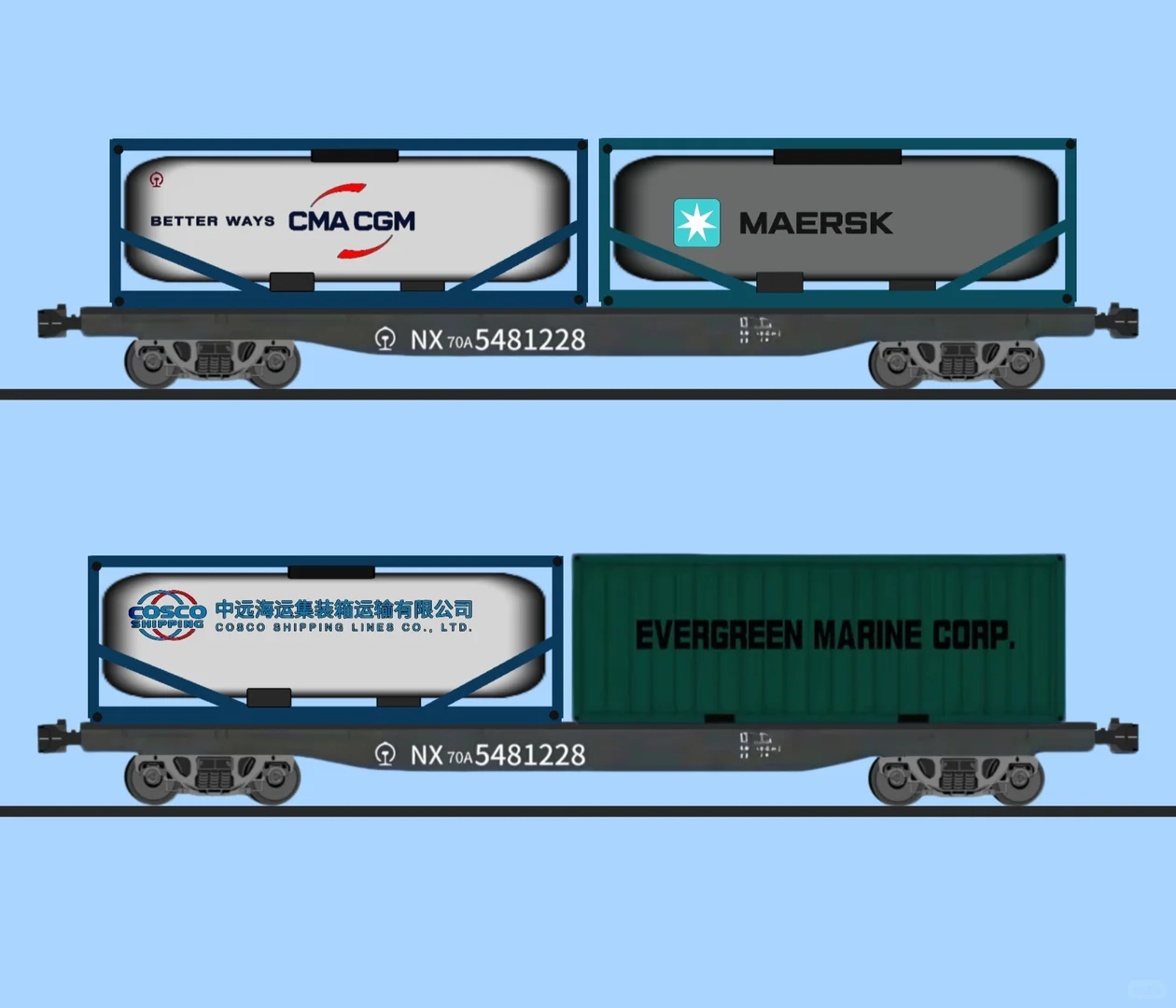 中国铁路罐式集装箱铁路运输，