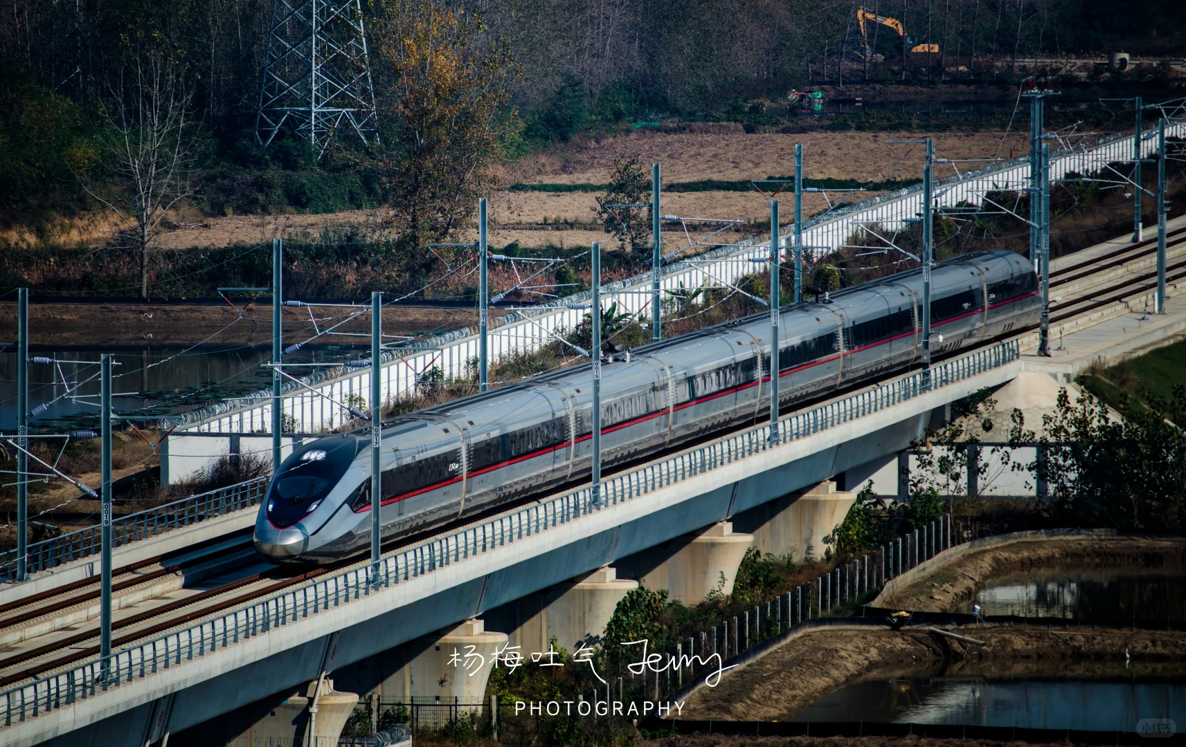 CR450系正在武宜高铁试跑