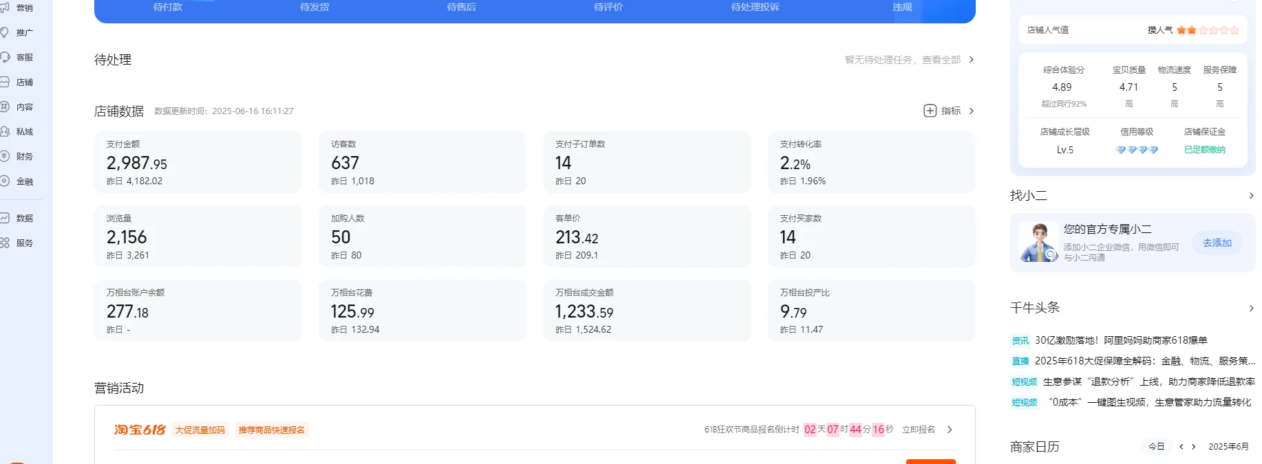 惊呆了，4颗?女鞋店。终于稳定了，加油