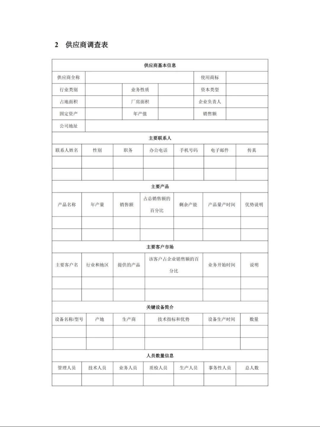 采购都喜欢的供应商管理表格