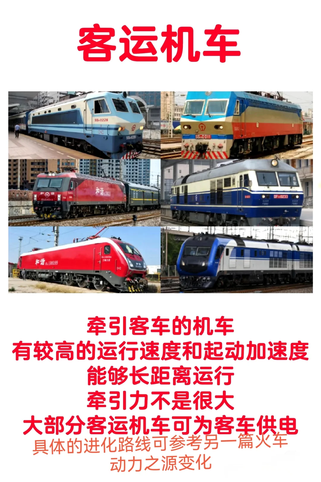 火车系列之用途分类大全