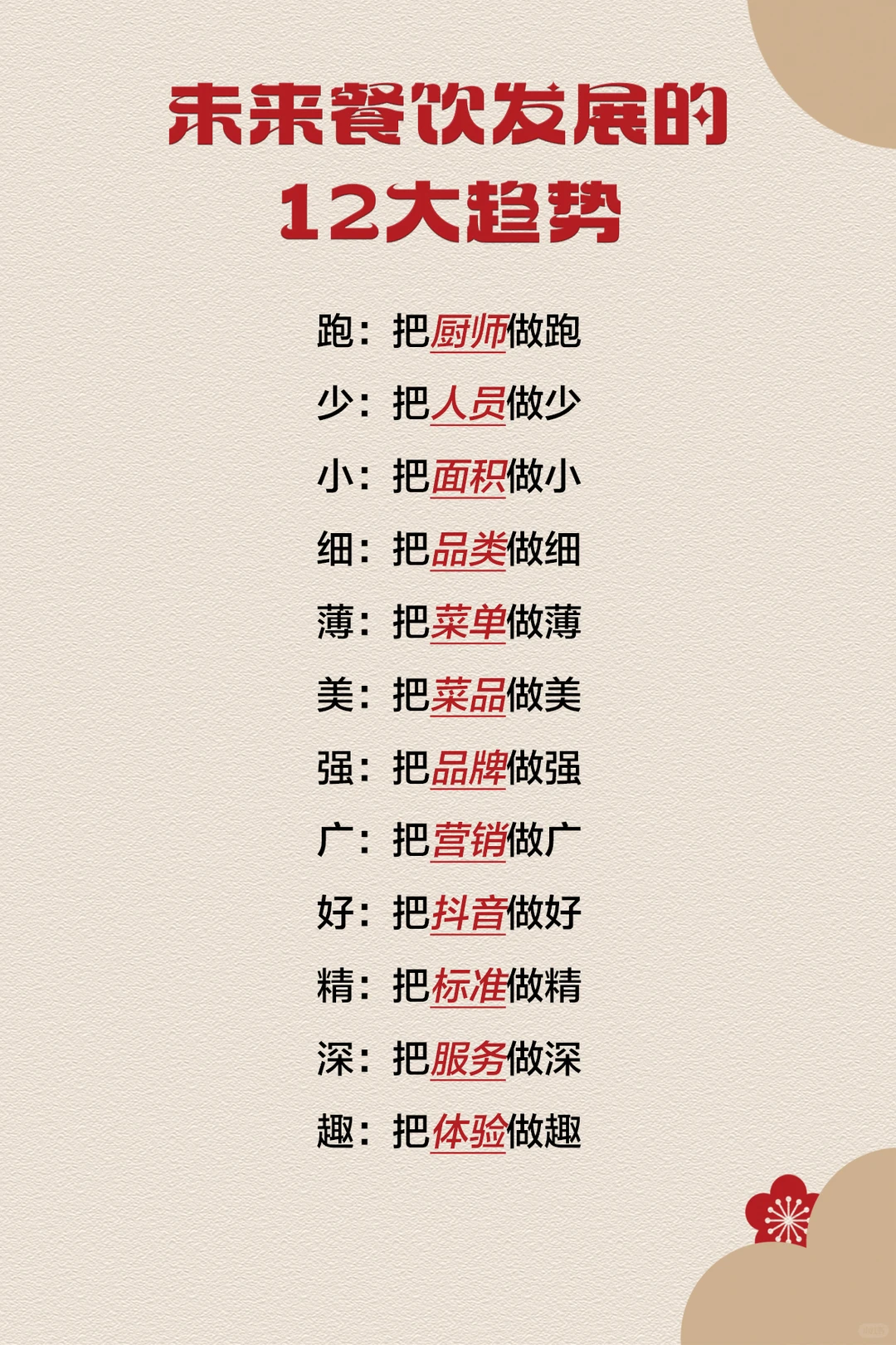 未来餐饮发展的十二个趋势