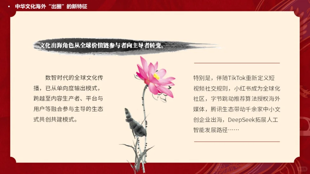 中华文化出海国际传播主题班会ppt课件