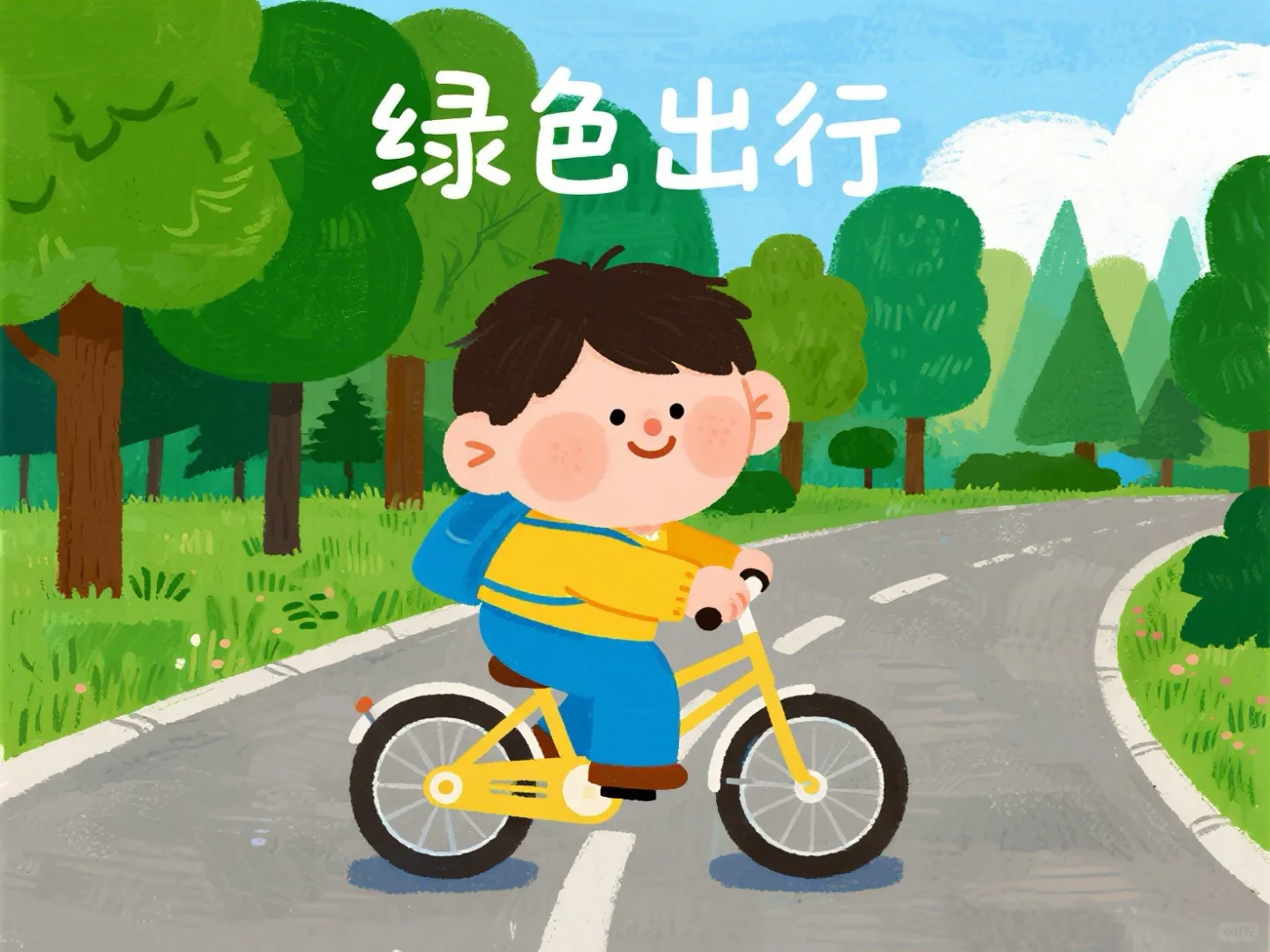 绿色出行一小步，生态环保一大步