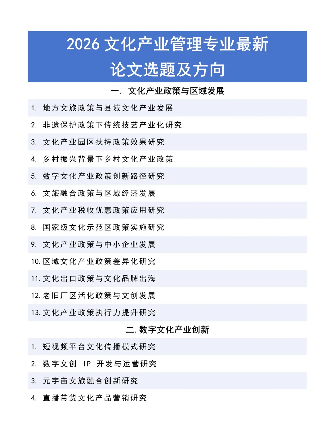 文化产业管理的宝子们存下吧 很难找齐的！