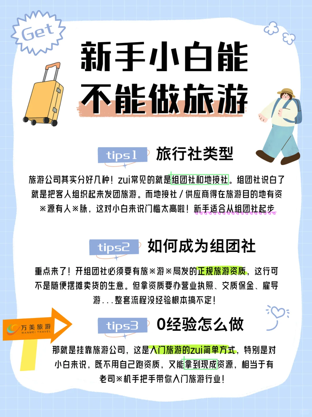 小白还能入行做旅游吗??