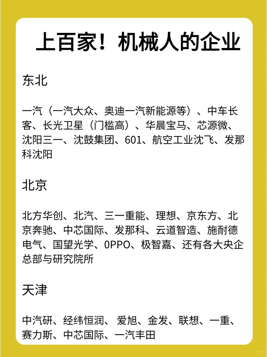上百家机械人的企业，大家快冲！！