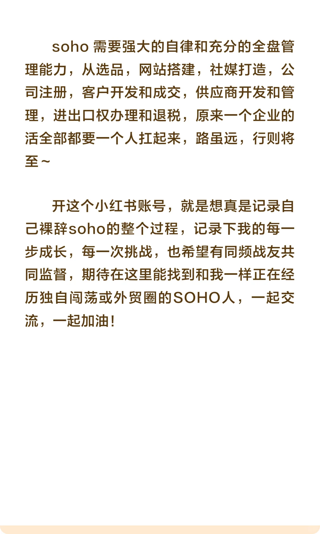 职场女高管裸辞，改赛道开启soho搞钱之路，
