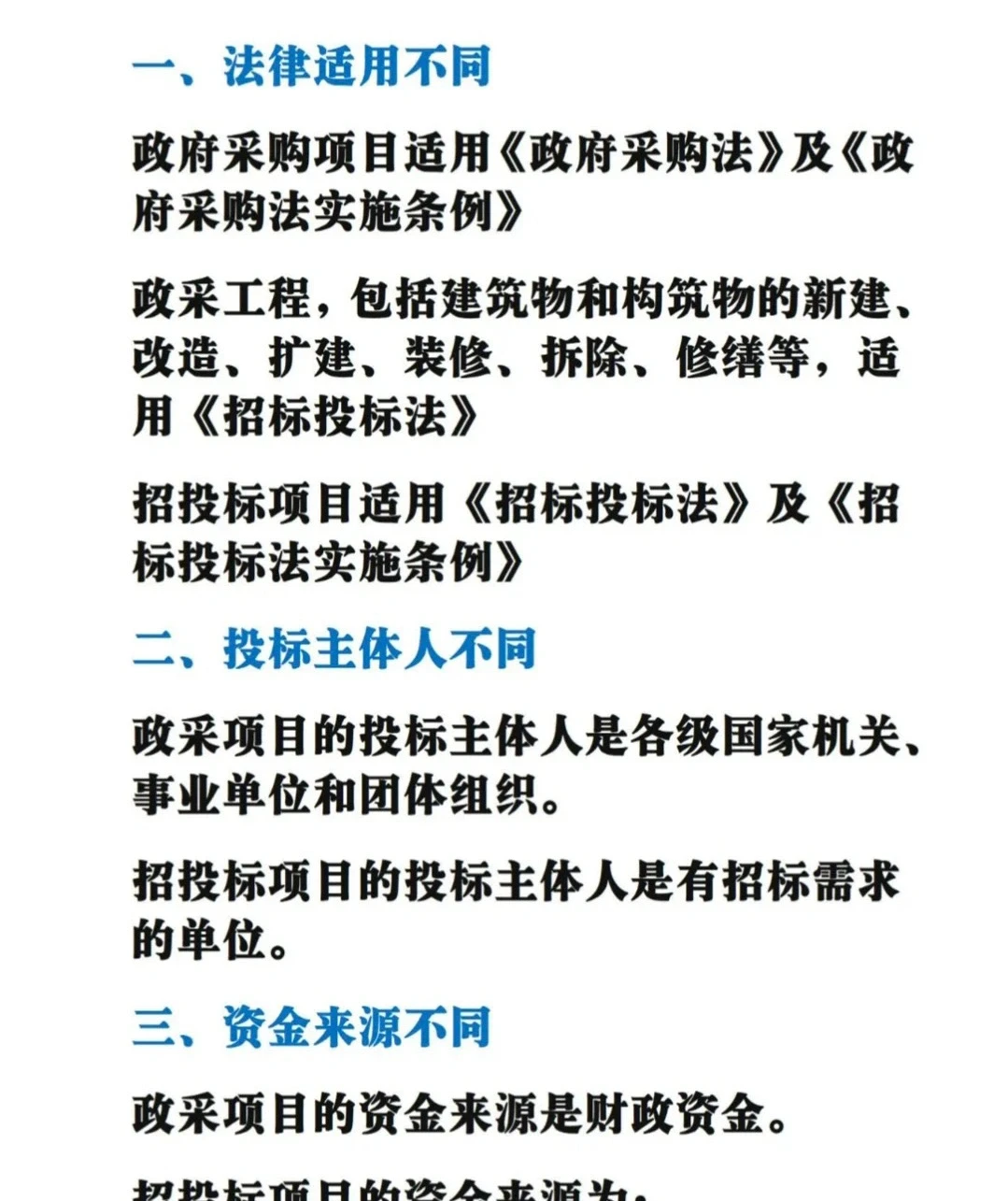 招投标必会知识点|政府采购和招标投标区别