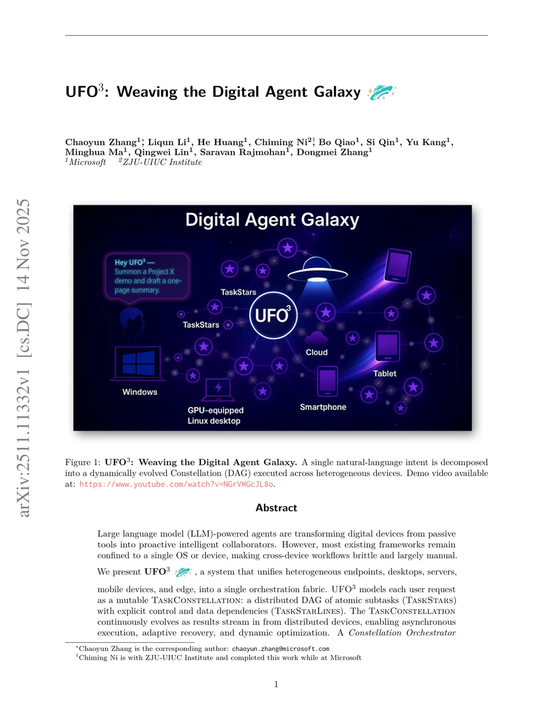 UFO3：跨设备智能编排新框架