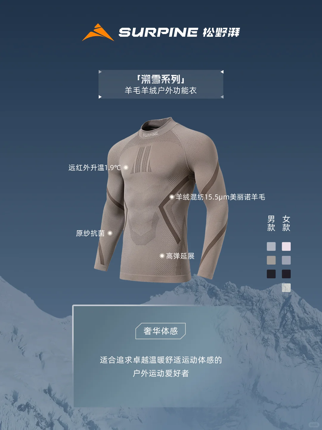 ??还不会选松野湃滑雪速干衣？❄️